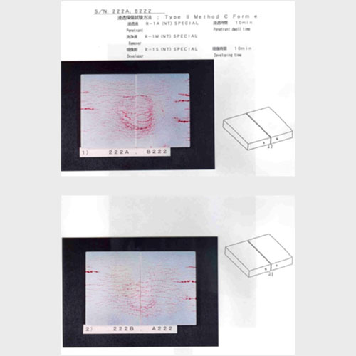 test panel in alluminio secondo ASME V