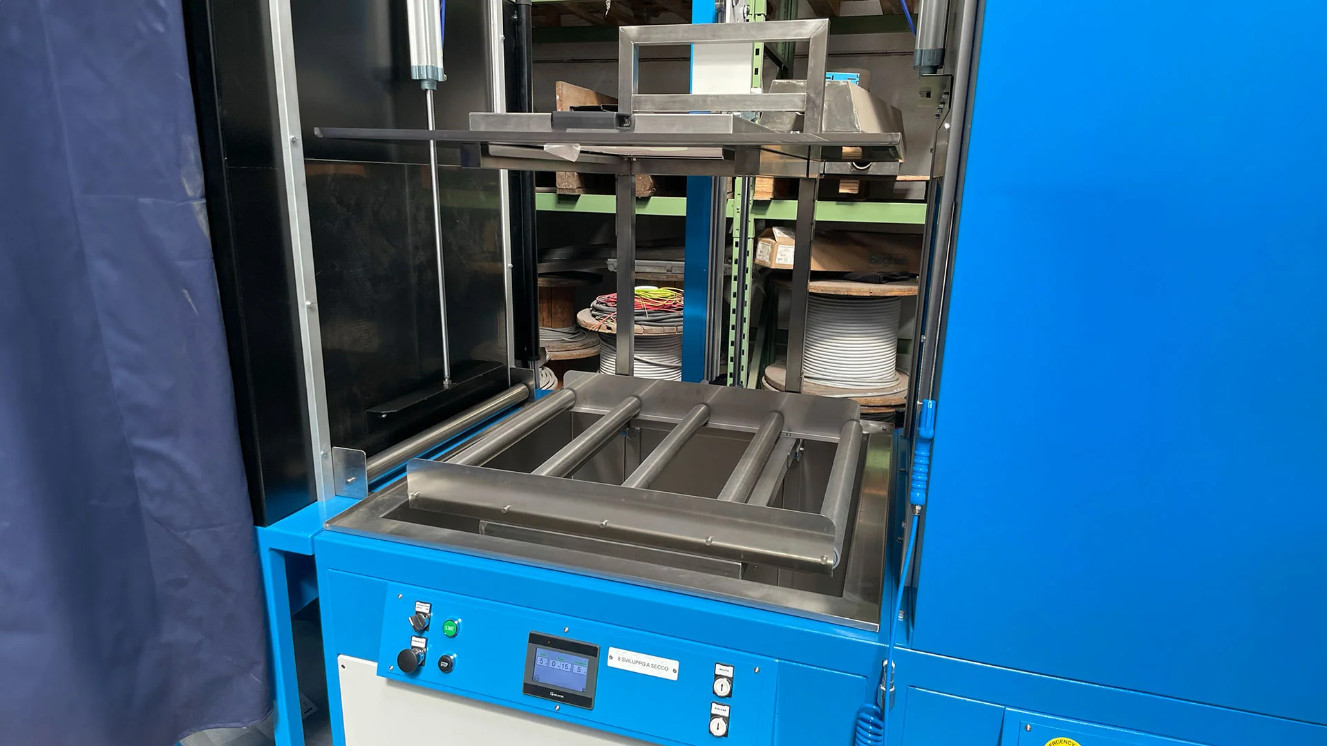 impianto in linea liquidi penetranti