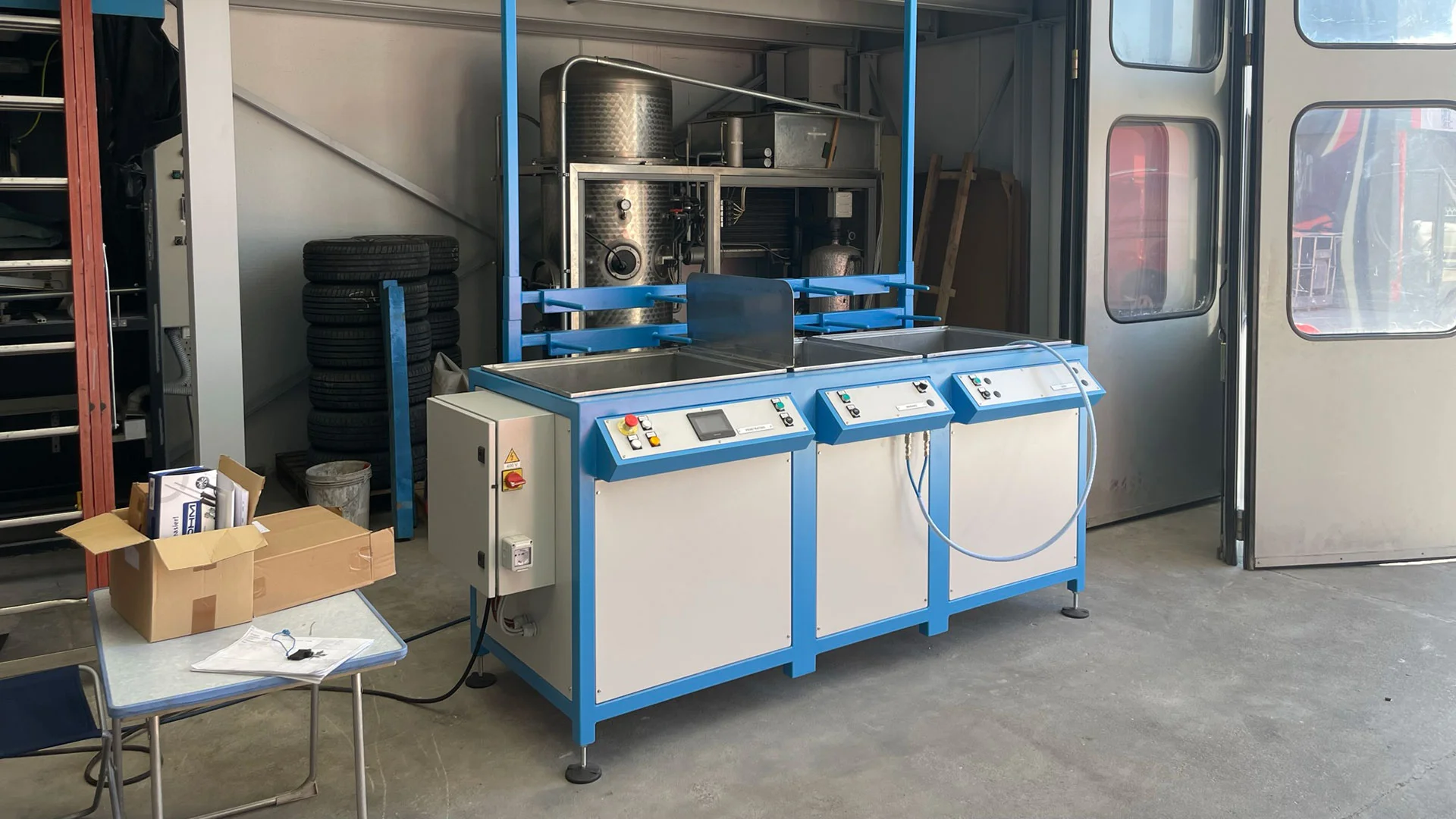 piccolo impianto in linea manuale