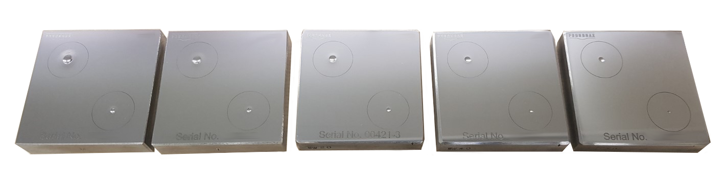 set di impronte HB10/3000 e HB5/750 certificate